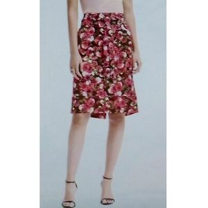 EUC Banana republic floral tie waist pencil skirt